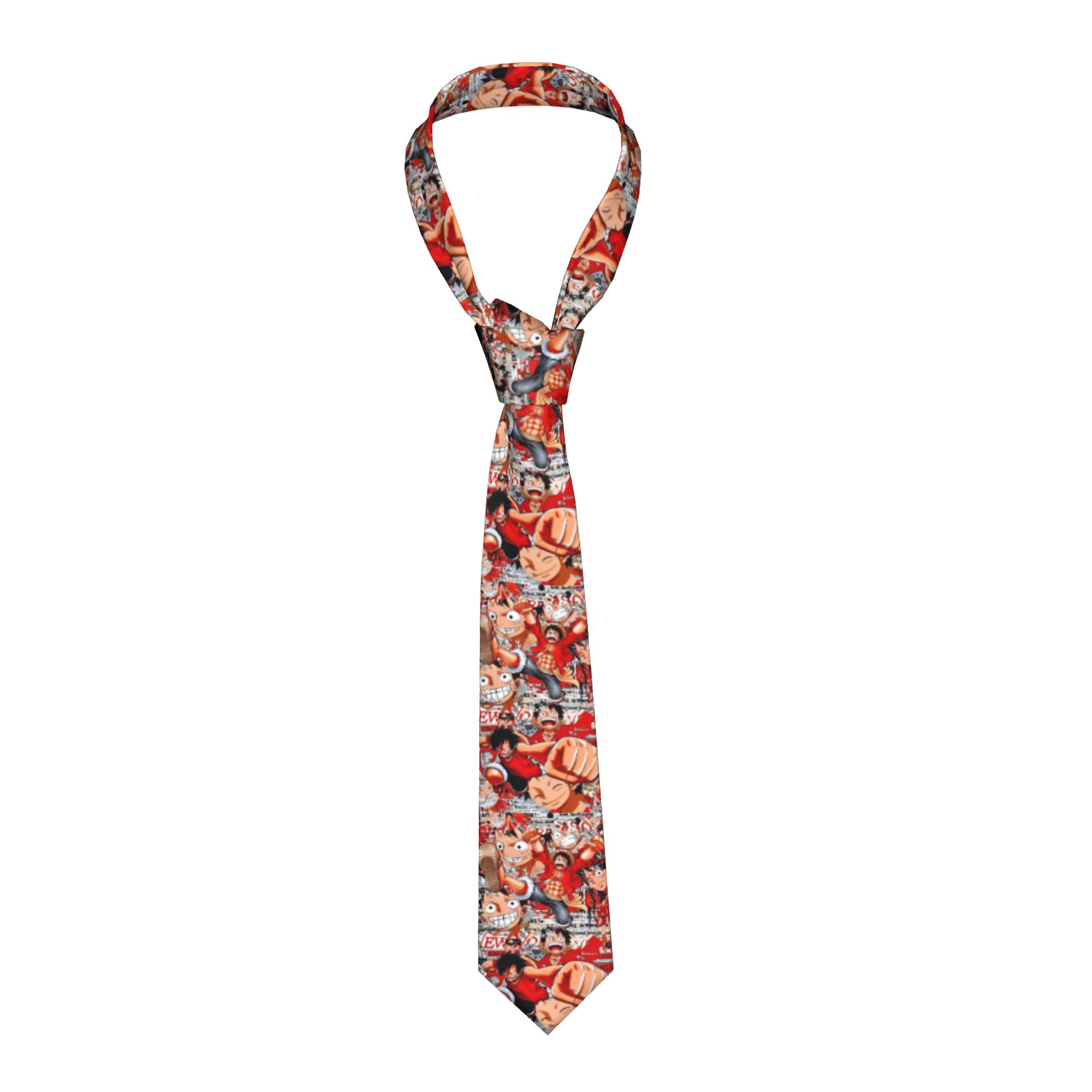 Men'S Accessories In The 90S - Anime Onee Piecee 90s Luffy Necktie