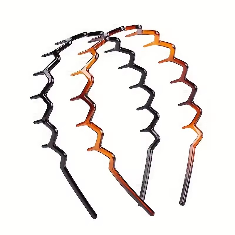Men'S Accessories In The 90S - Zig Zag Headbands, Recycled Plastic Wavy