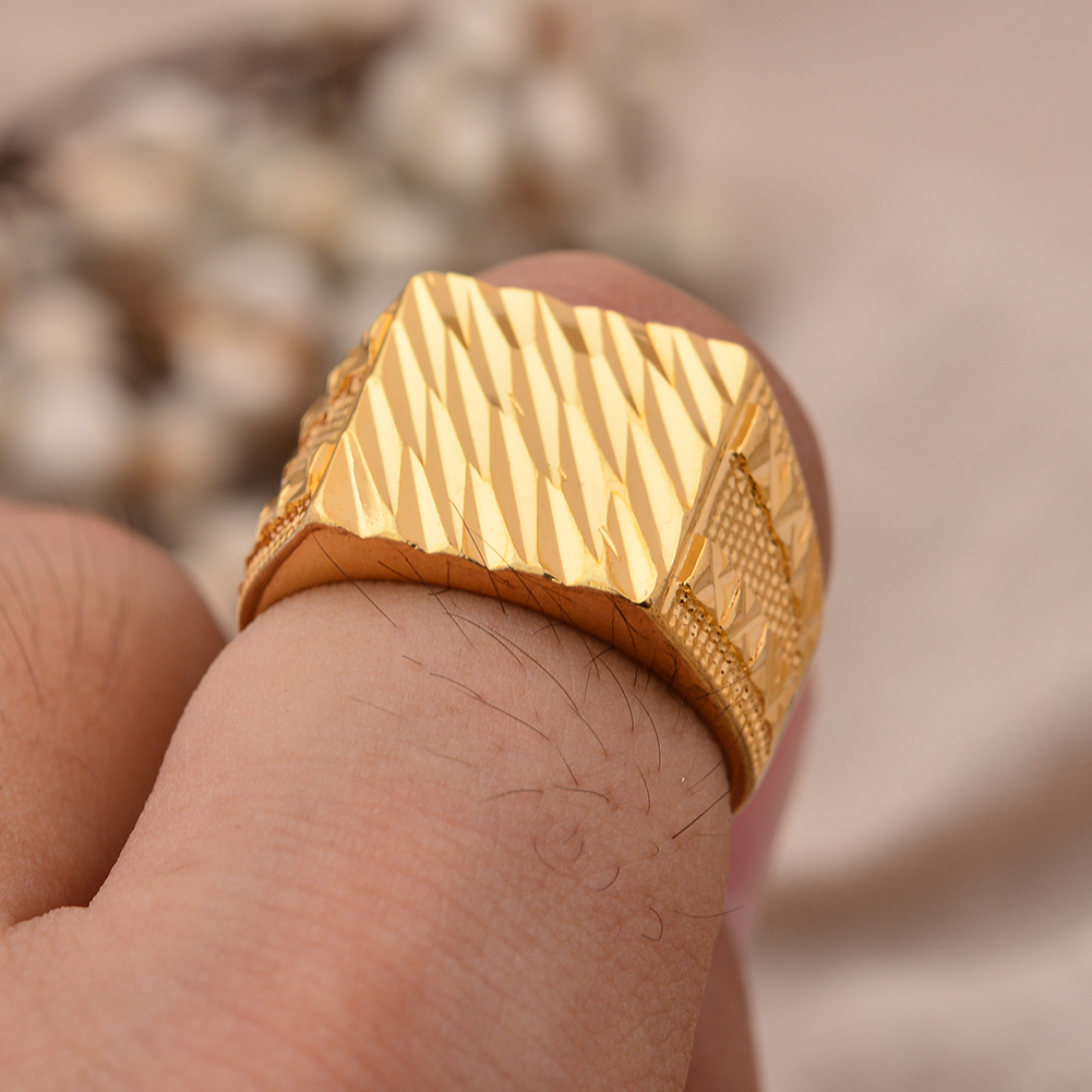24k Dubai Gold Color Rings For - Men'S Accessories Dubai recension och pris