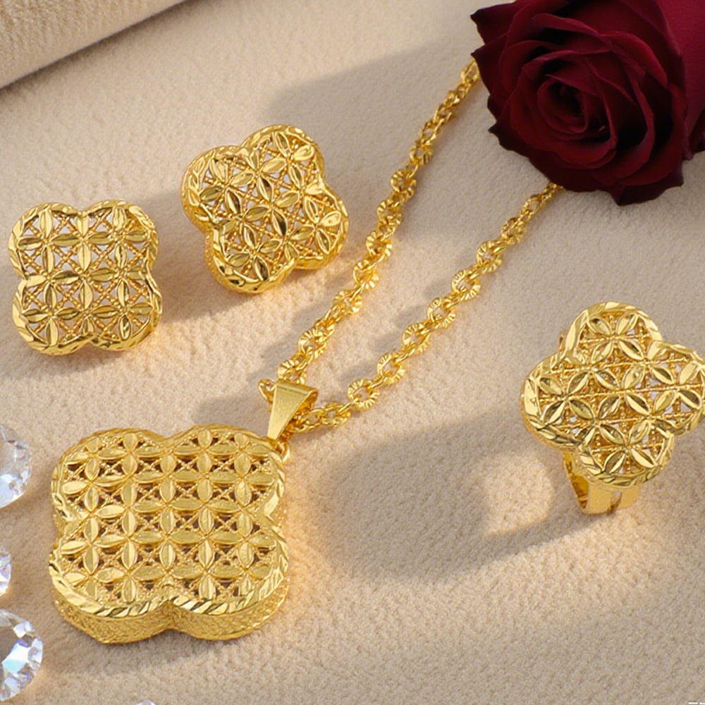 Dubai Gold Plated Earrings Nec - Men'S Accessories Dubai recension och pris