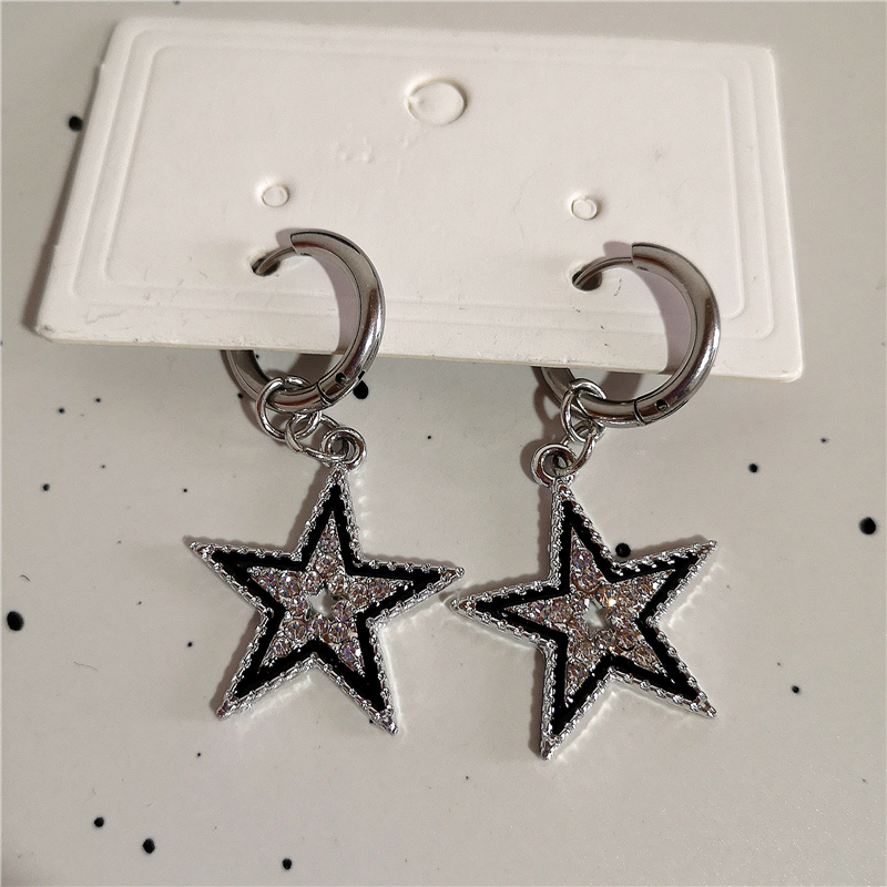Shiny Zircon Star Pentagram Pe - Men Accessories Aesthetic recension och pris