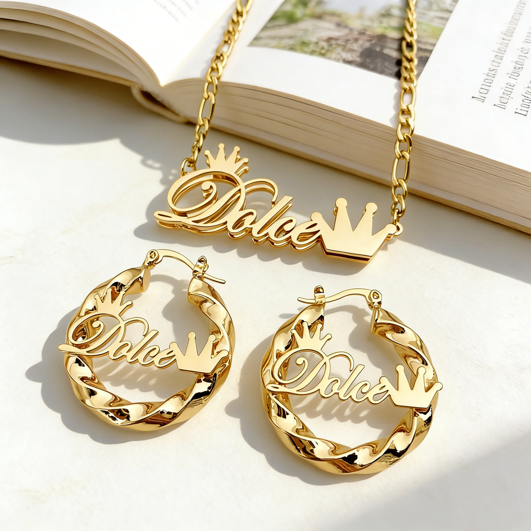 DUOYING Custom Name Jewelry Se - Men Accessories Earrings recension och pris
