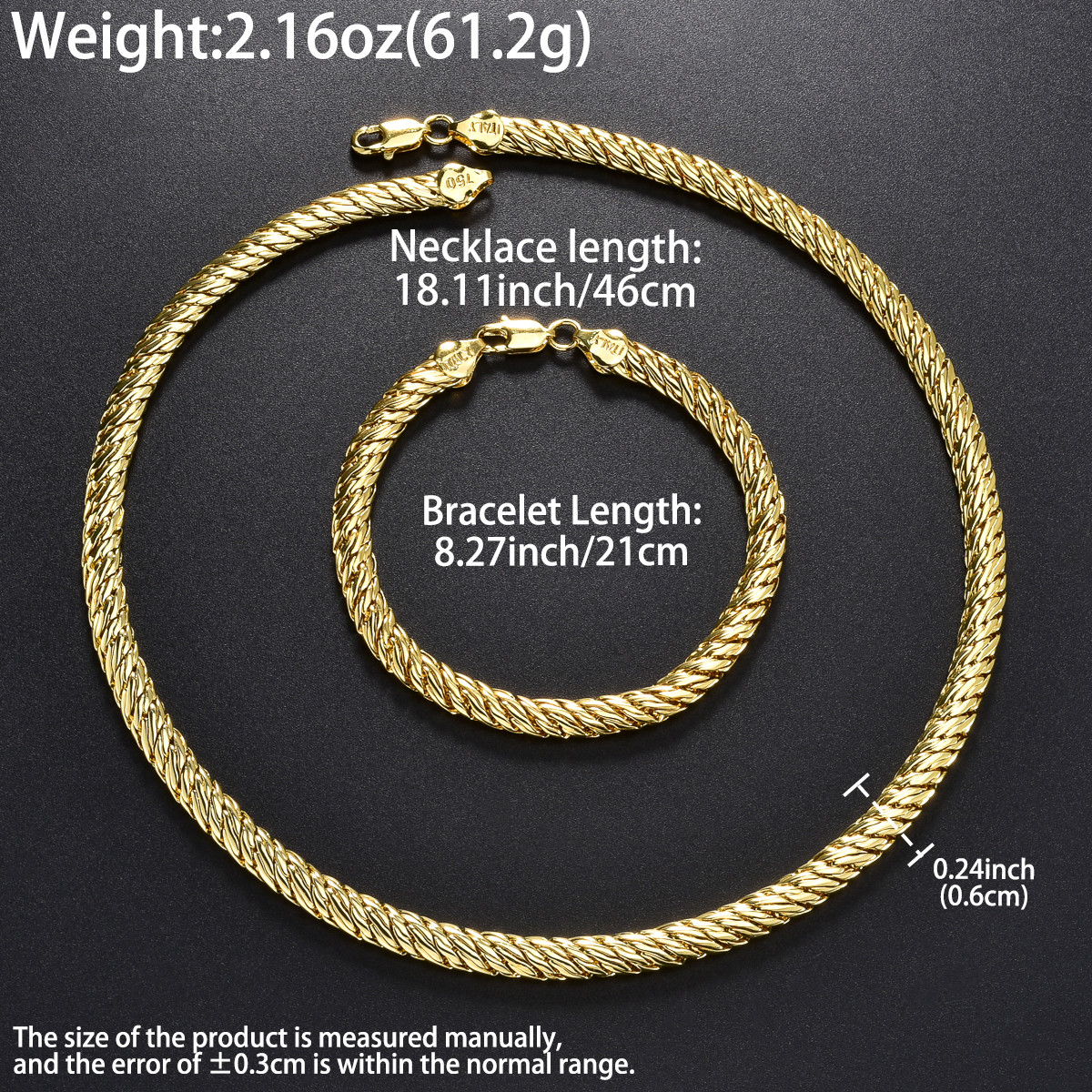 Trendy Copper Necklace Bracele - Men'S Accessories Dubai recension och pris