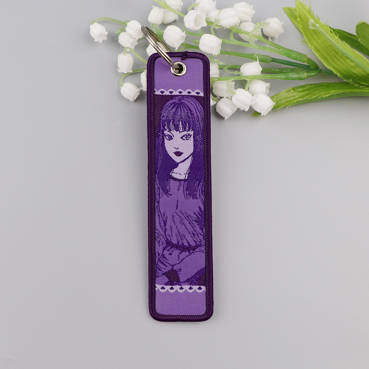 Anime Girls Embroidery Key Fob - Men Accessories Bag recension och pris