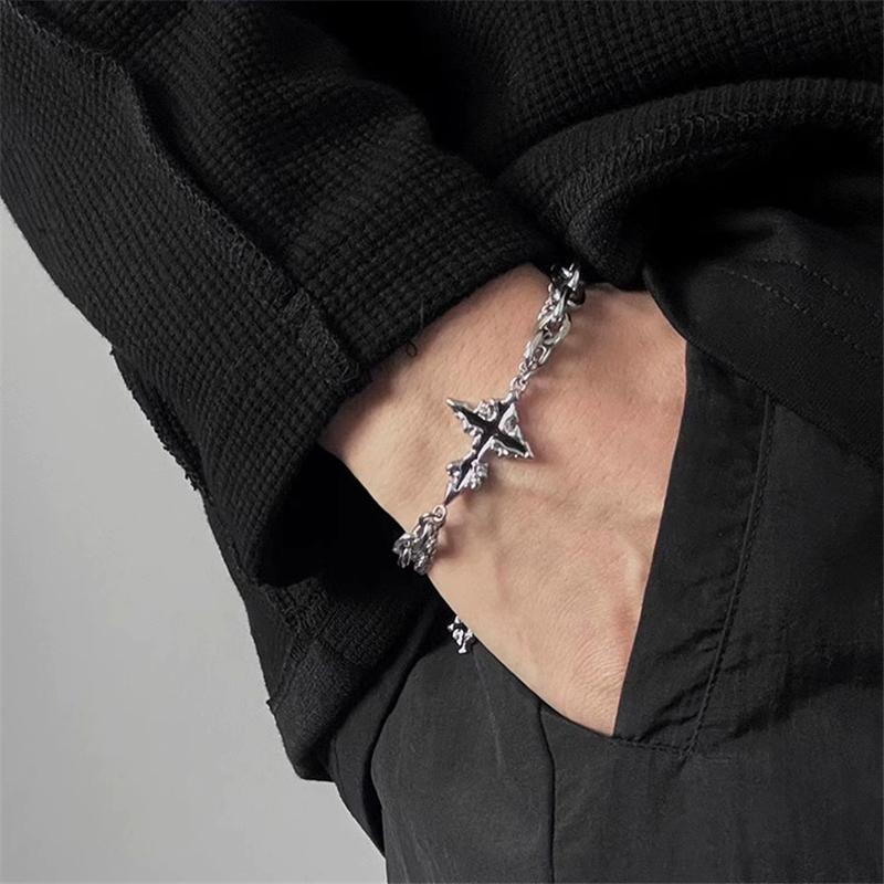 Punk Black Cross Pendant Chain - Men'S Accessories In The 90S recension och pris