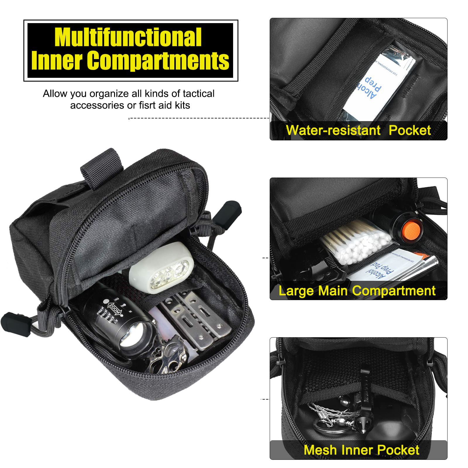 Tactical Molle Pouch Waist Bag - Men Accessories Bag recension och pris