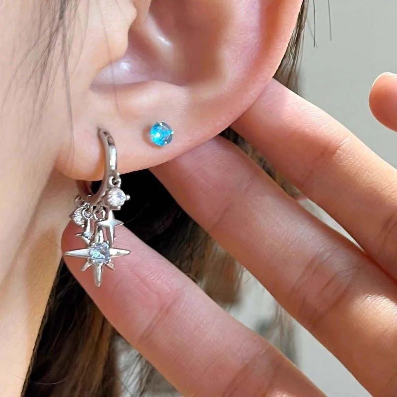 Blue Zircon Star Tassel Pendan - Men'S Accessories Jewelry Sale recension och pris