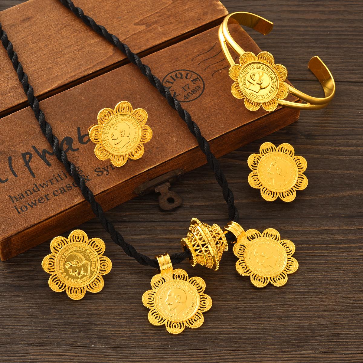 Dubai 24k Gold Plated Double P - Men'S Accessories Dubai recension och pris