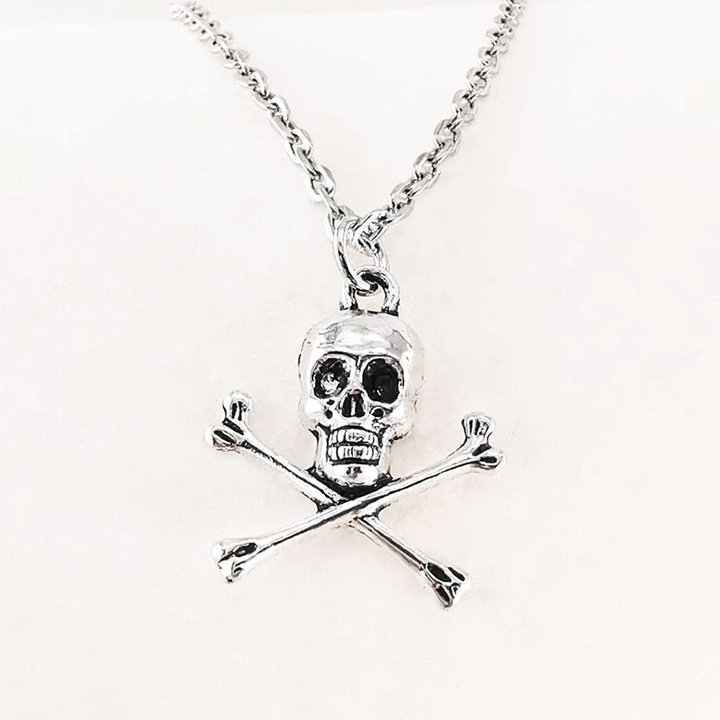 Skull Pendant Necklace for Wom - Men Accessories Aesthetic recension och pris