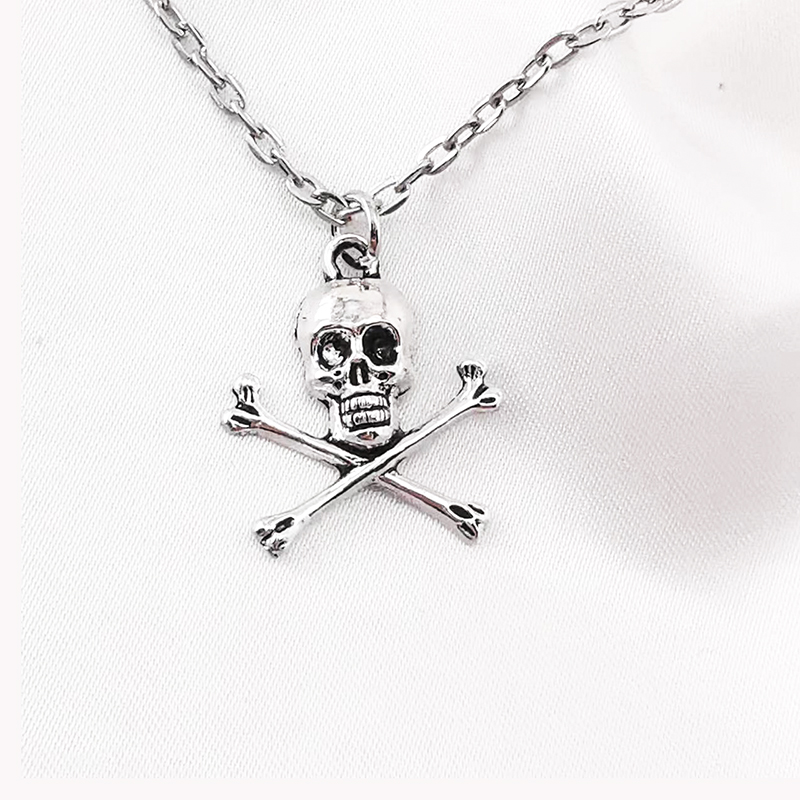Skull Pendant Necklace for Wom - Men Accessories Aesthetic recension och pris