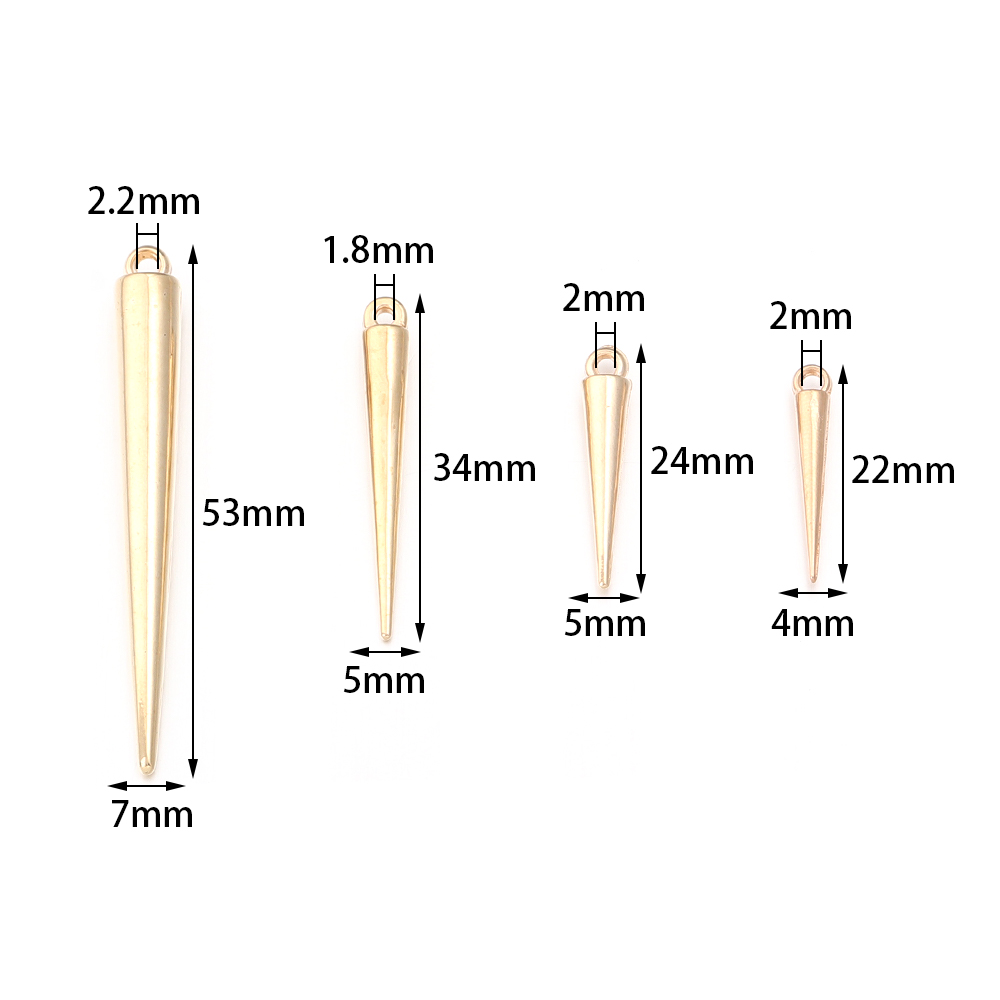 50-200pcs/lot CCB Plastic Cone - Men Accessories Earrings recension och pris
