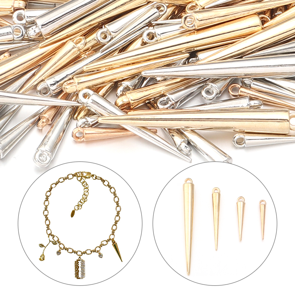 50-200pcs/lot CCB Plastic Cone - Men Accessories Earrings recension och pris