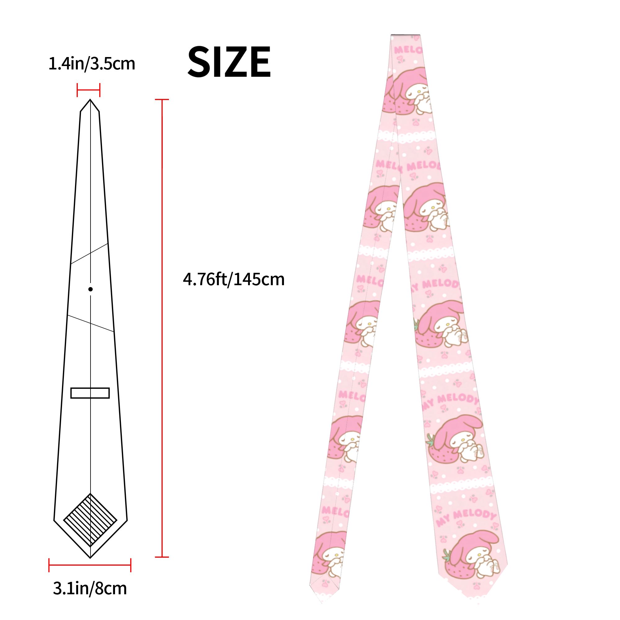 Necktie Kawaii Aesthetics My M - Men Accessories Aesthetic recension och pris