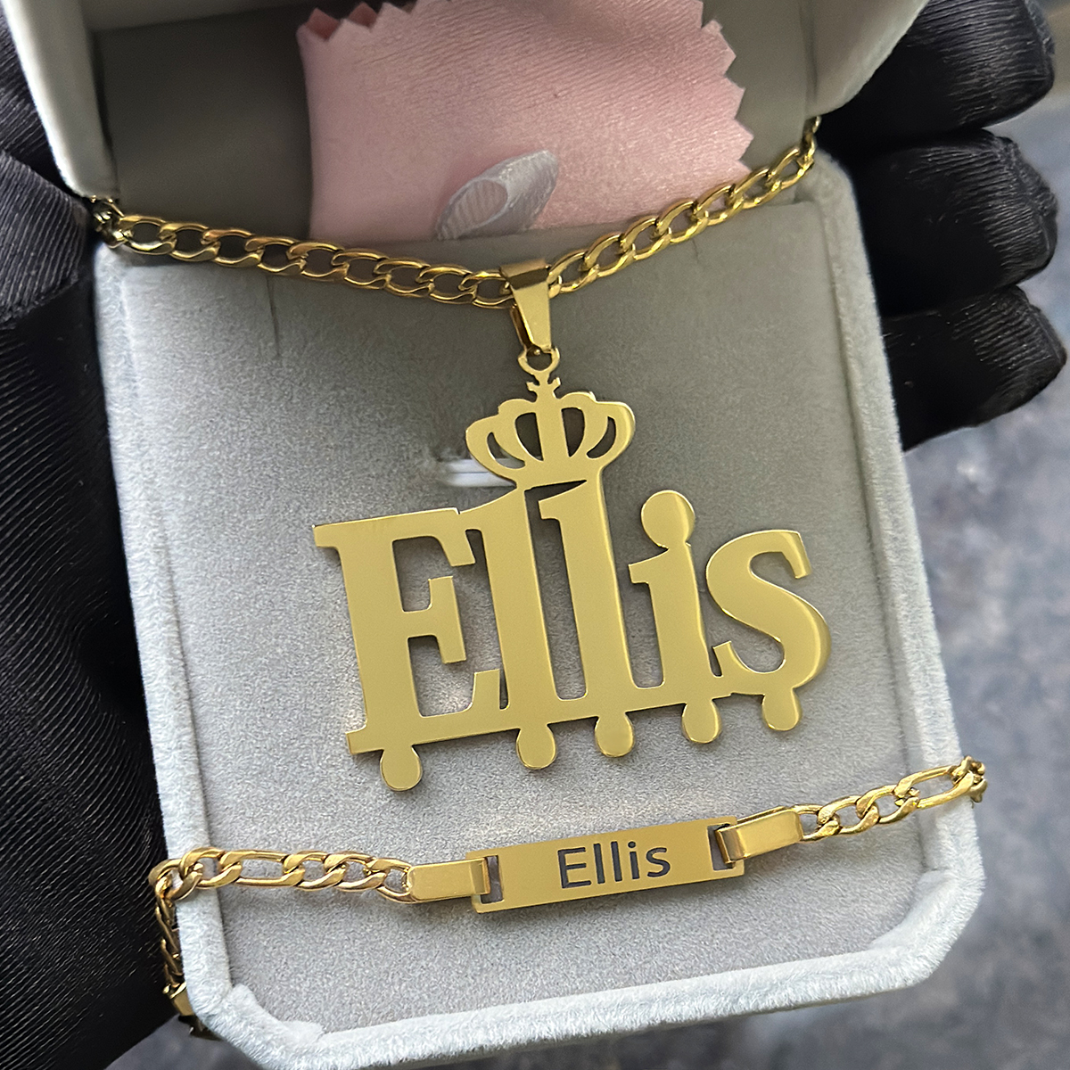 Custom Little Boy Name Necklac - Men Accessories Earrings recension och pris
