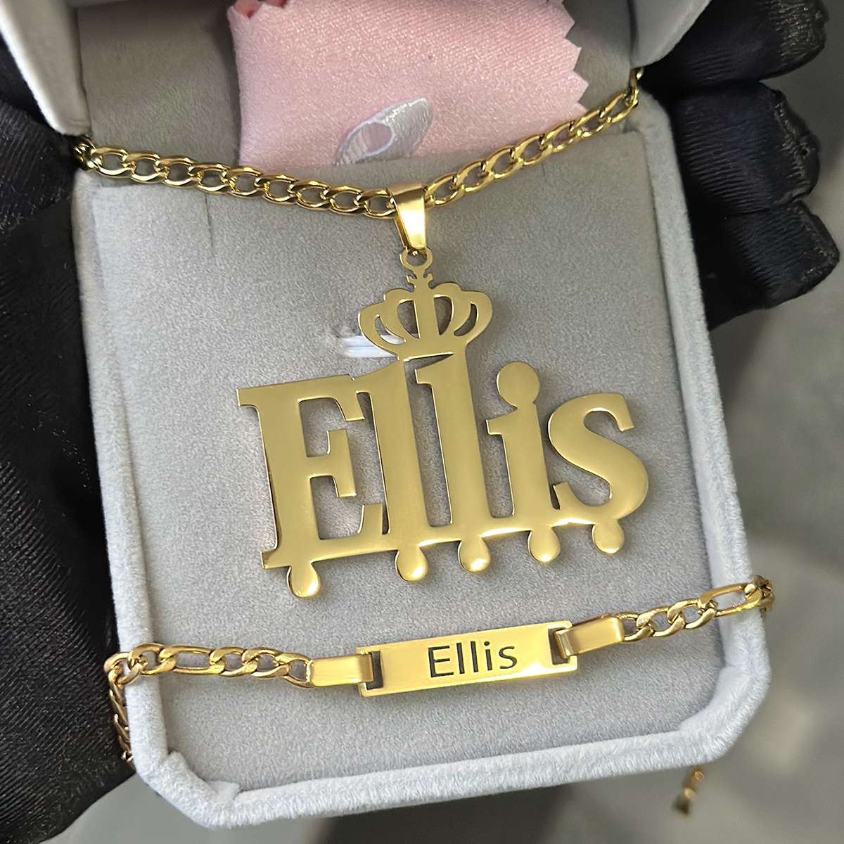 Custom Little Boy Name Necklac - Men Accessories Earrings recension och pris