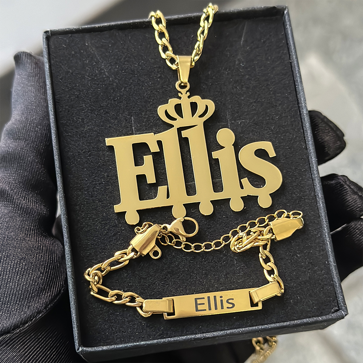 Custom Little Boy Name Necklac - Men Accessories Earrings recension och pris