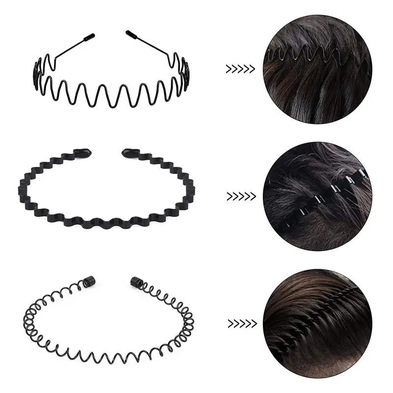 Unisex Metal Wavy Spring Hair  - Men Accessories Earrings recension och pris