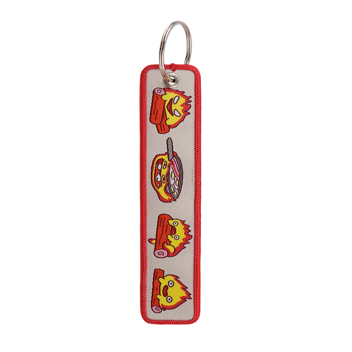 Anime Fire Embroidery Key Fobs - Men Accessories Bag recension och pris