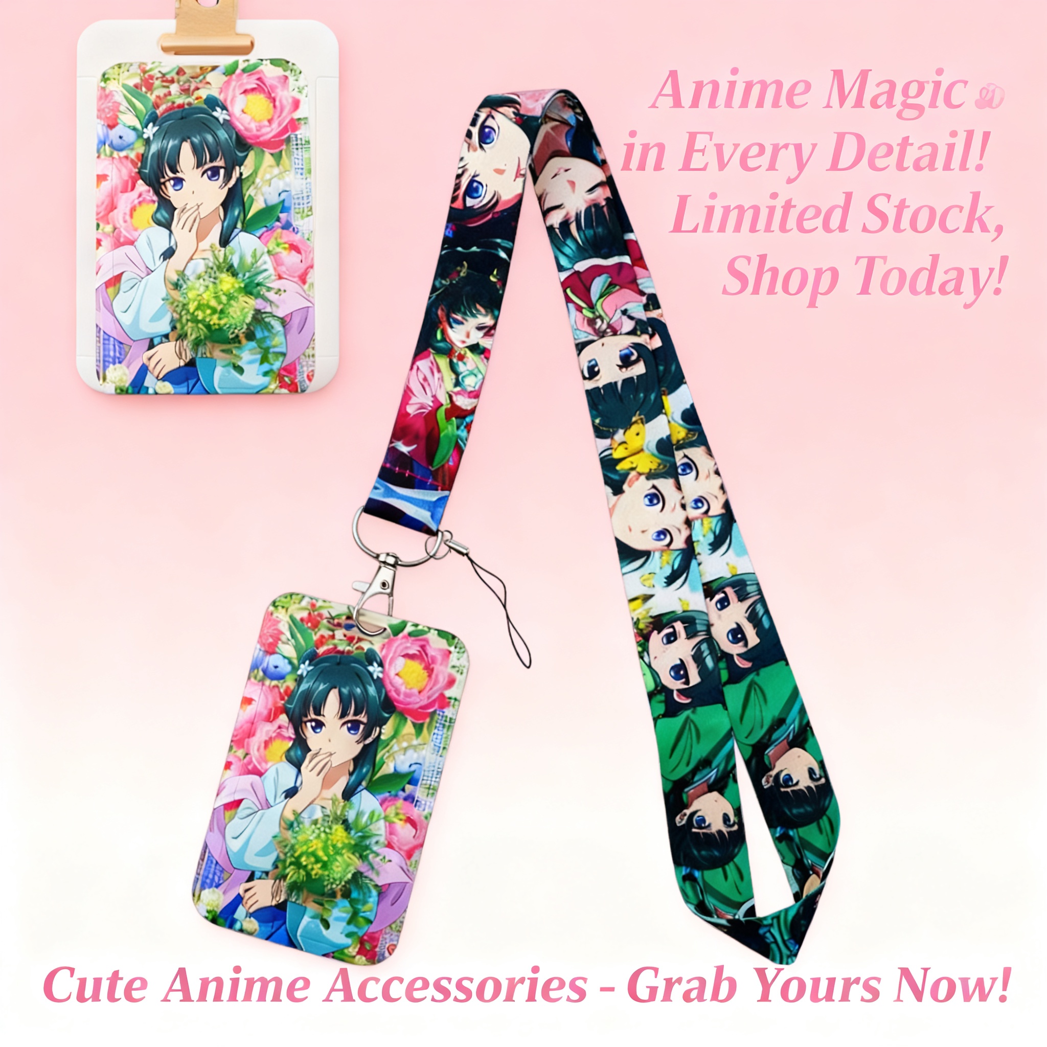 Cute Anime Girl Lanyard Neck S - Men Accessories Bag recension och pris
