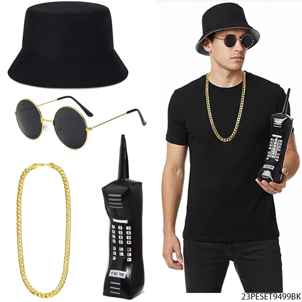 PESENAR 90s Retro Hip Hop Cost - Men'S Accessories In The 90S recension och pris