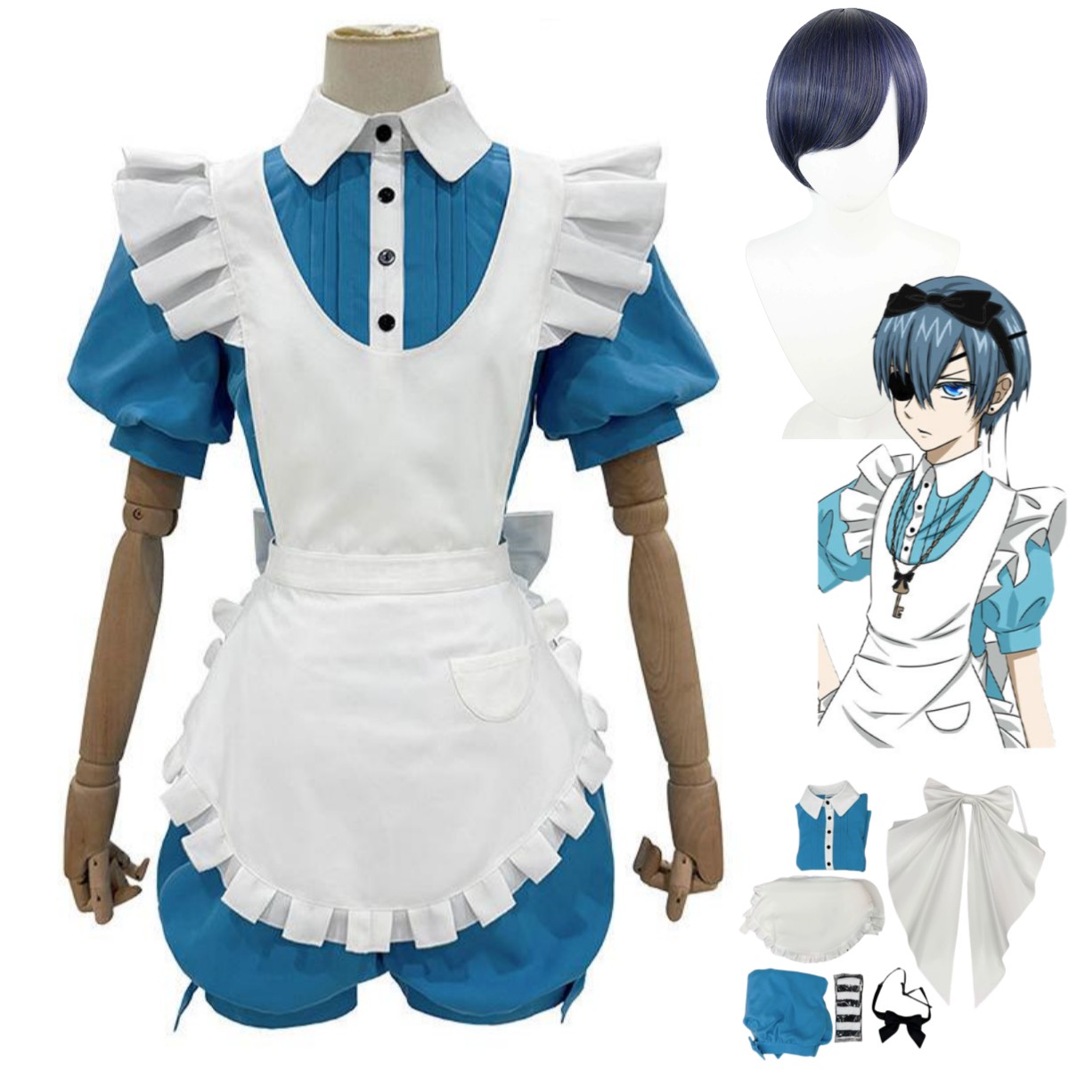 Anime Ciel Phantomhive Smile C - Men'S Suit Accessories recension och pris